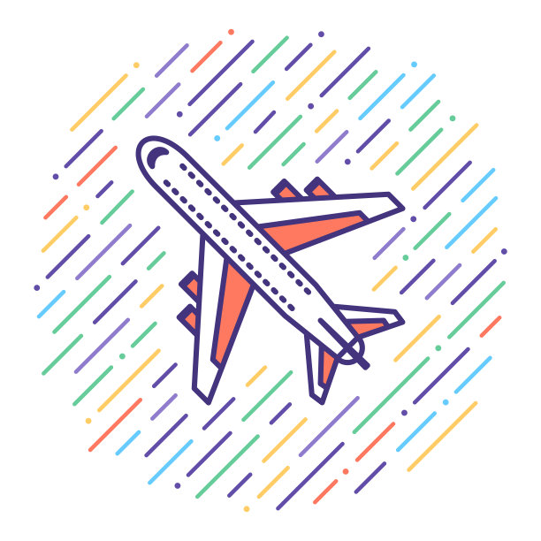 便宜的机票平线图标插图图片下载
