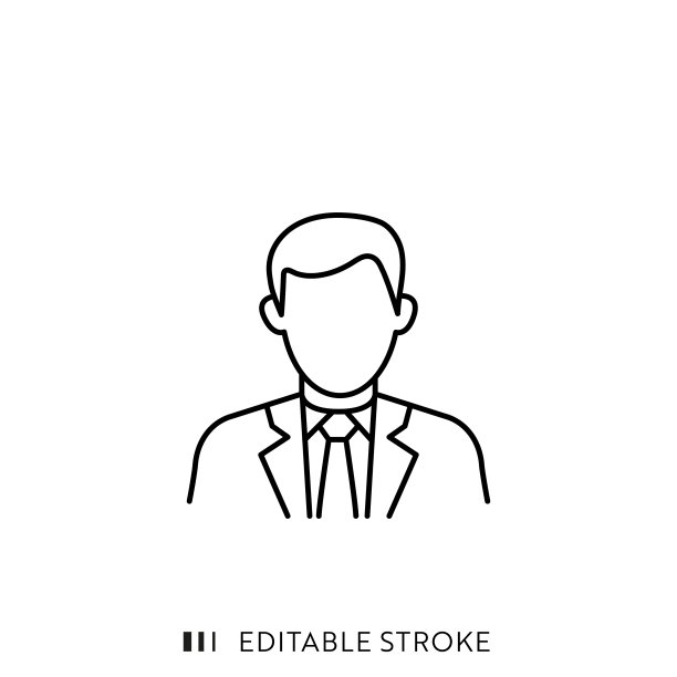 管理线图标与可编辑的描边和像素完美。图片下载