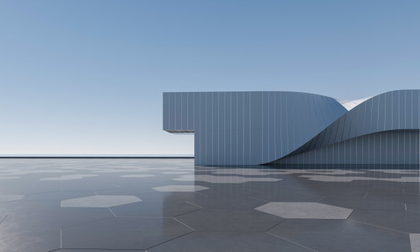 “空洞的建筑背景  3D建筑背景”图片下载