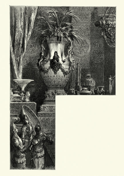 骑士们站在宝藏上，奥兰多·富里奥索，古斯塔夫·多雷图片下载