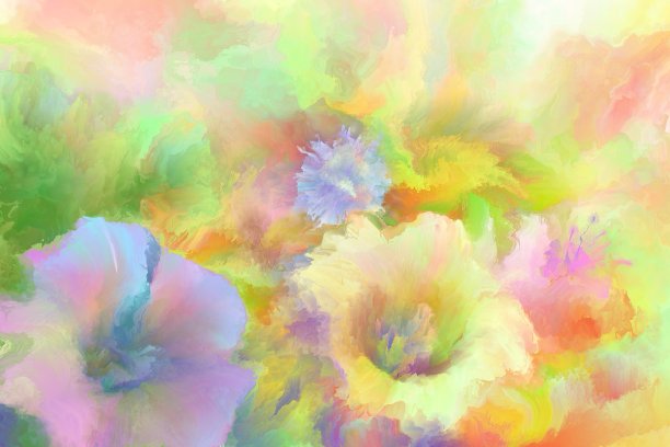 花卉画背景图片下载