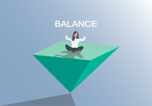 平衡的概念。象征着工作和生活的平衡。图片下载