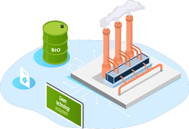 使用绿色技术的生物燃料生产图片下载