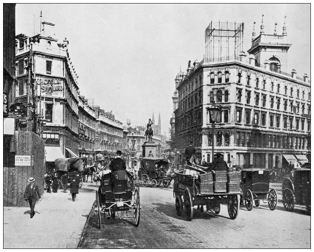 伦敦的古董照片:霍尔本马戏团和高架桥图片下载