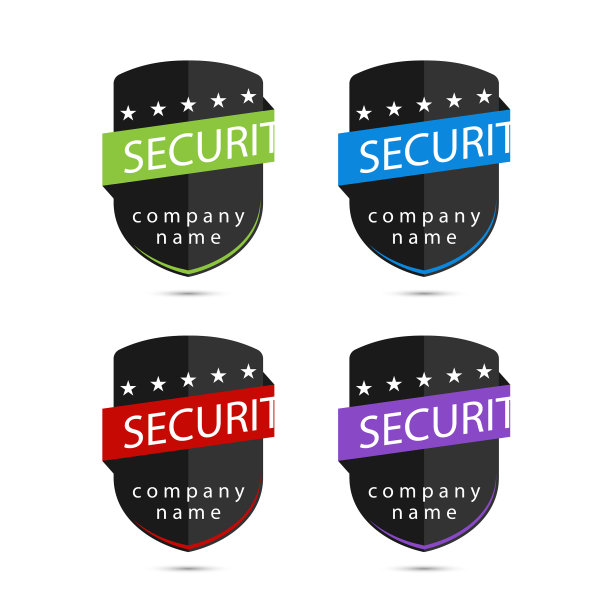 安防企业标识盾设计模板图片下载