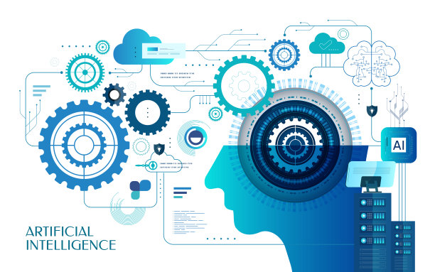 AI，人工智能。我的数字大脑。机器人的概念。图片下载