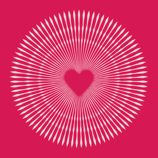 发光的心背景图片下载