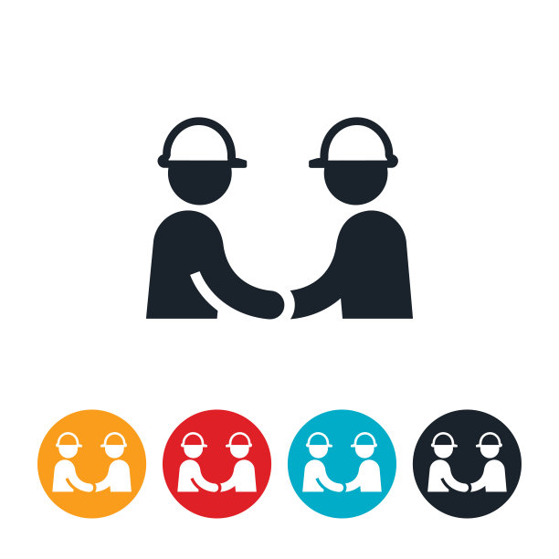 工程师握手图标图片下载