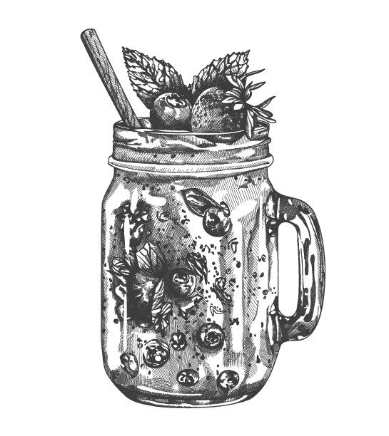 冰沙。草图。图片下载