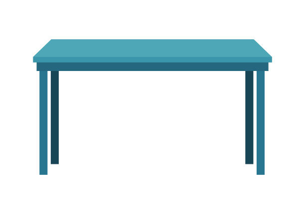 空的木桌或桌面。清洁家居室内小元素。用于对象表示的模板。表孤立在白色背景上图片下载