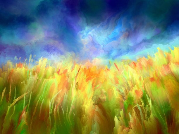 油画风景,印象派图片下载