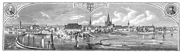 康斯坦茨城和湖图片下载