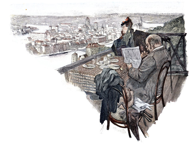 从Nonnengut餐厅看到的帕绍图片下载