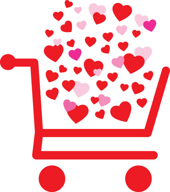 购物车的心图片下载