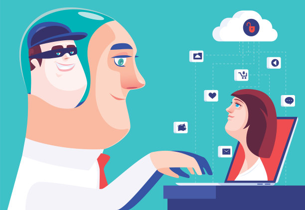 黑客操纵商人通过笔记本电脑和女人约会图片下载