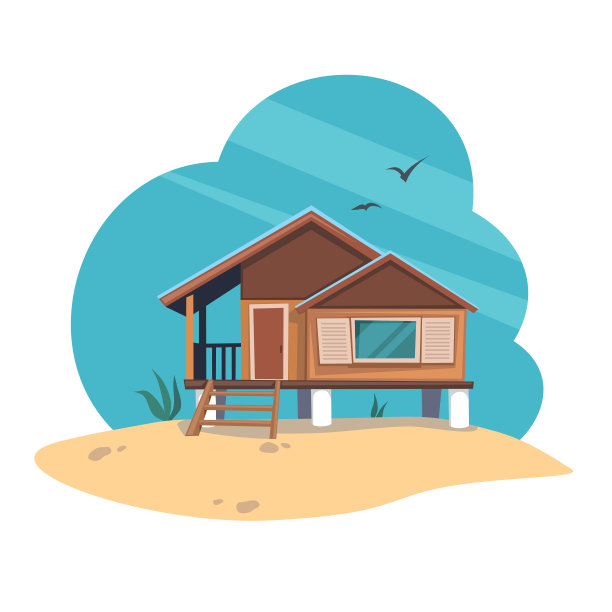 热带的房子图片下载