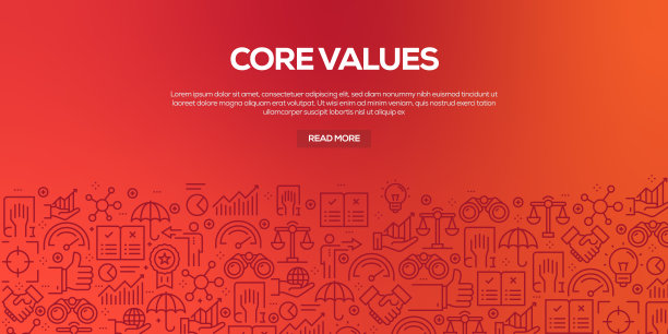 矢量设计模板集和元素的核心在流行的线性风格-无缝模式与线性图标相关的核心-矢量图片下载