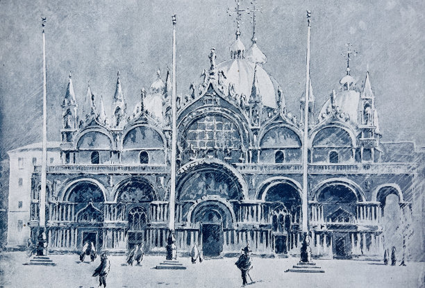 威尼斯冰雪覆盖图片下载