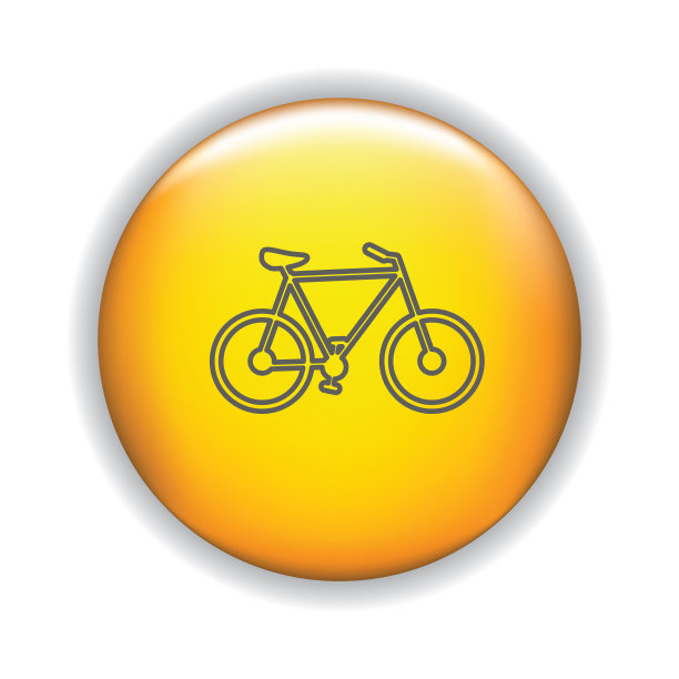 细线图标在闪亮的按钮-运输图片下载