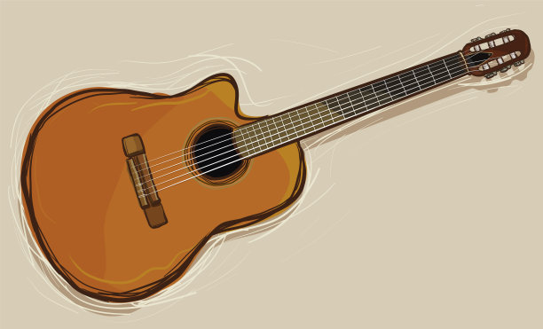 素描的吉他图片下载