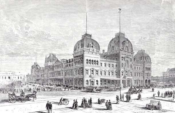纽约市，大中央车站外，1872年图片下载