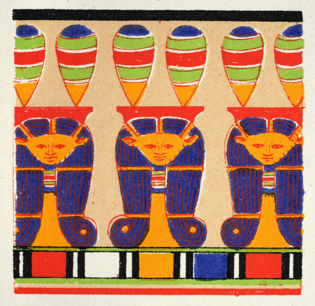 古埃及装饰艺术，装饰，萨哈拉古墓的壁画图片下载