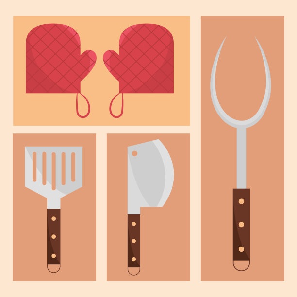 烧烤工具图标图片下载