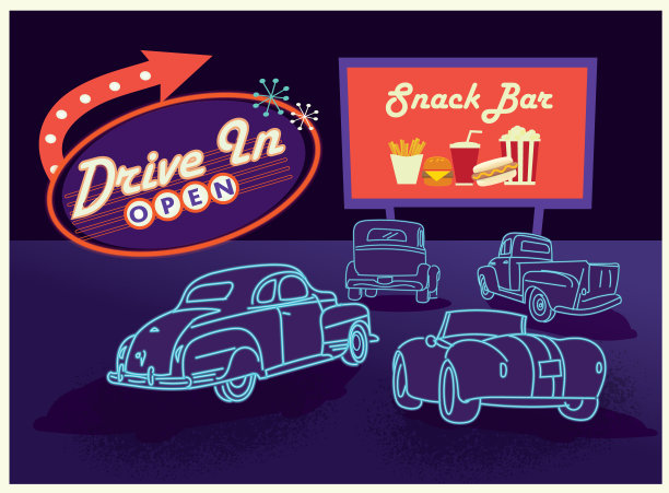 经典复古驱动器海报设计广告图片下载