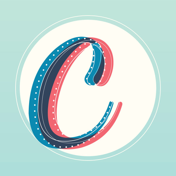 复古风格字母时尚时尚图片下载