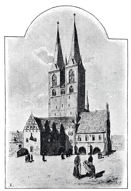 德国，萨克森-安哈尔特，司汤达，马里恩基什和市政厅图片下载