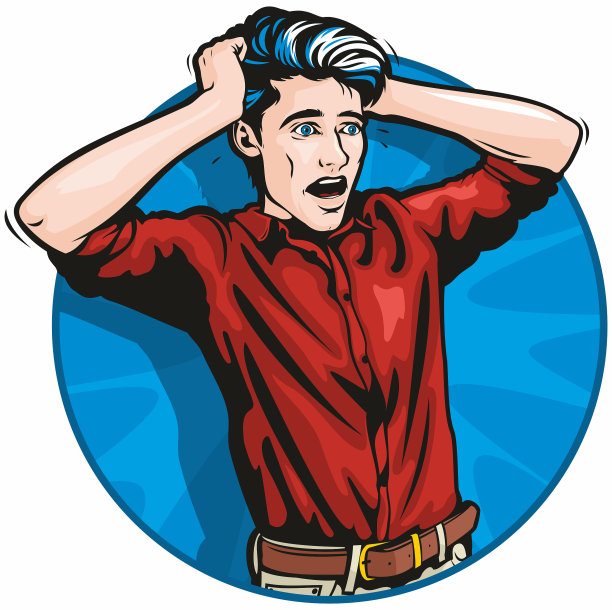 波普艺术风格的“惊骇的男人”图片下载