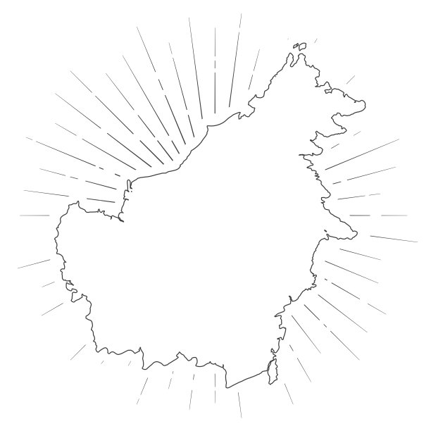 婆罗洲地图与阳光在白色的背景图片下载