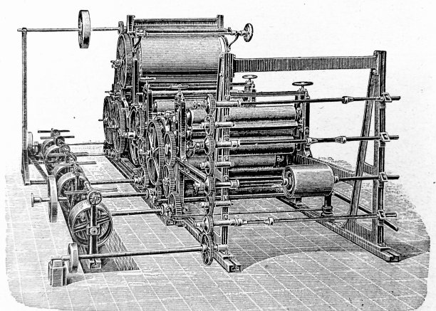 造纸工业:印刷机图片下载