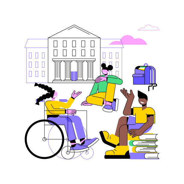 小学生抽象概念向量图解的社会化。图片下载