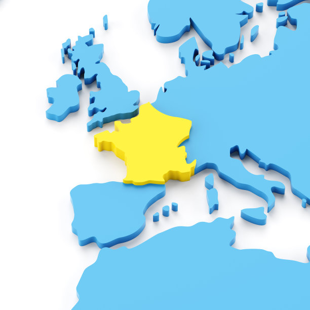 法国三维地图图片下载