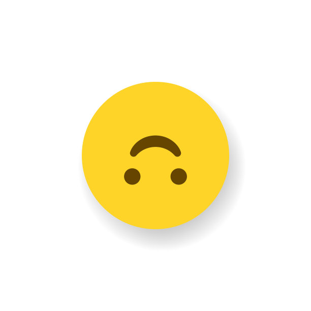Emoticon平面设计投阴影效果图片下载