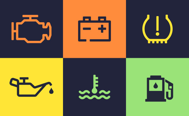 车辆服务所需图标和符号图片下载