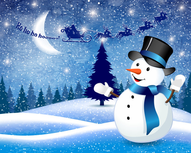 圣诞老人来了图片下载