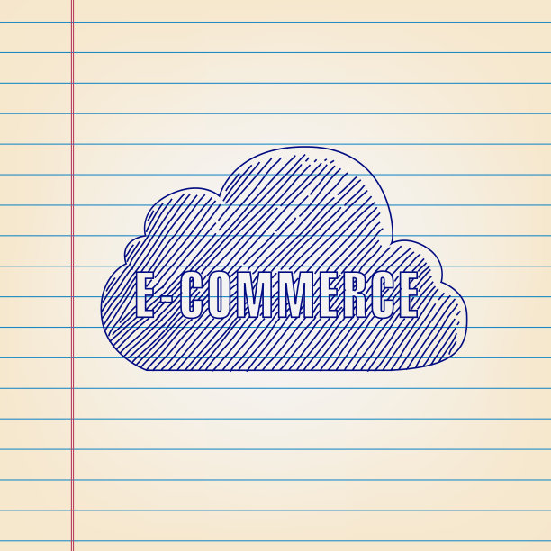 云图标绘制在横格纸上图片下载