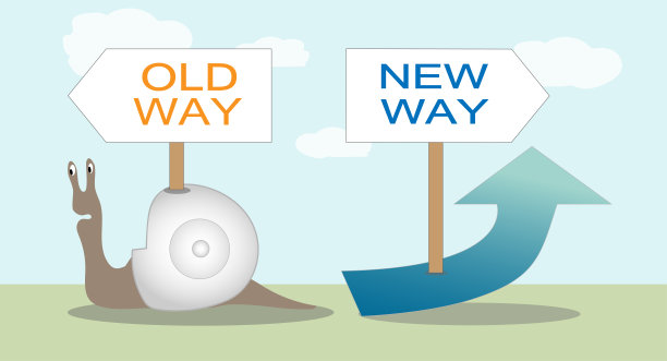 旧习惯与新方式。图片下载