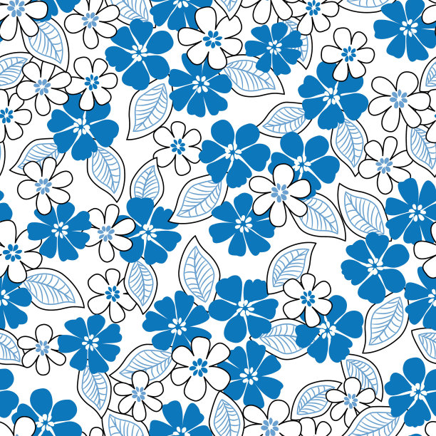 花无缝图案。图片下载
