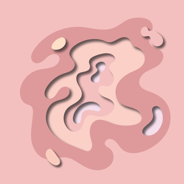 剪纸风格框架中的抽象背景图片下载