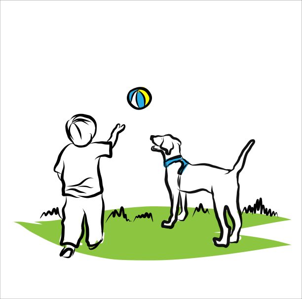 抓住球素描颜色图片下载