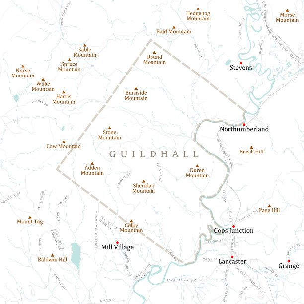 VT埃塞克斯市政厅矢量路线图图片下载