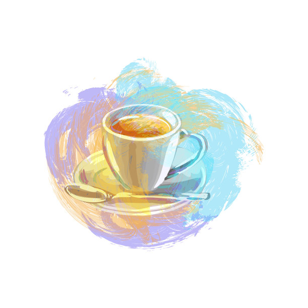 咖啡杯突图片下载