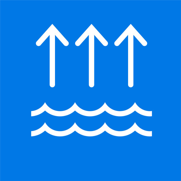 用箭头提高水位图标波浪图片下载
