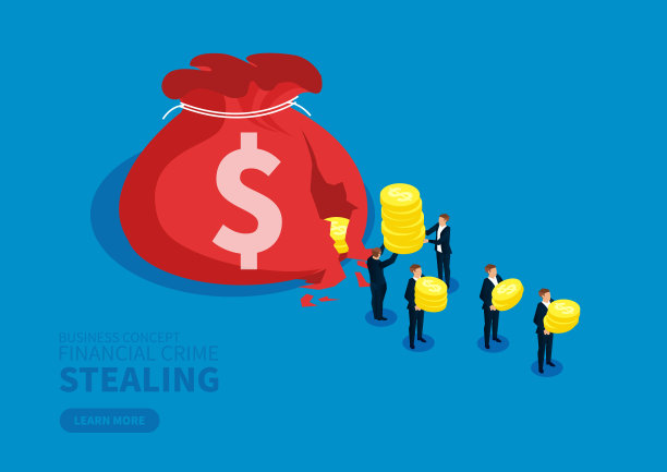 一群商人从一个破钱袋里偷钱图片下载