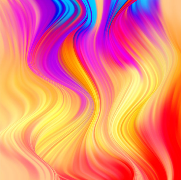 彩色波背景图片下载