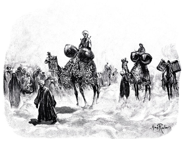 开罗盛大的婚礼队伍图片下载