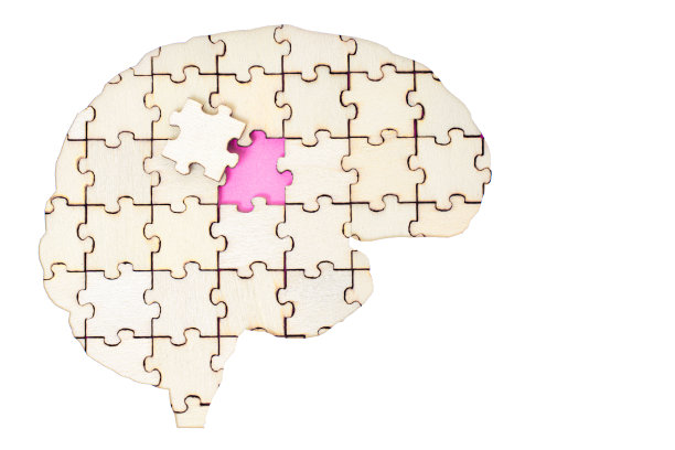 人类大脑形状的拼图图片下载
